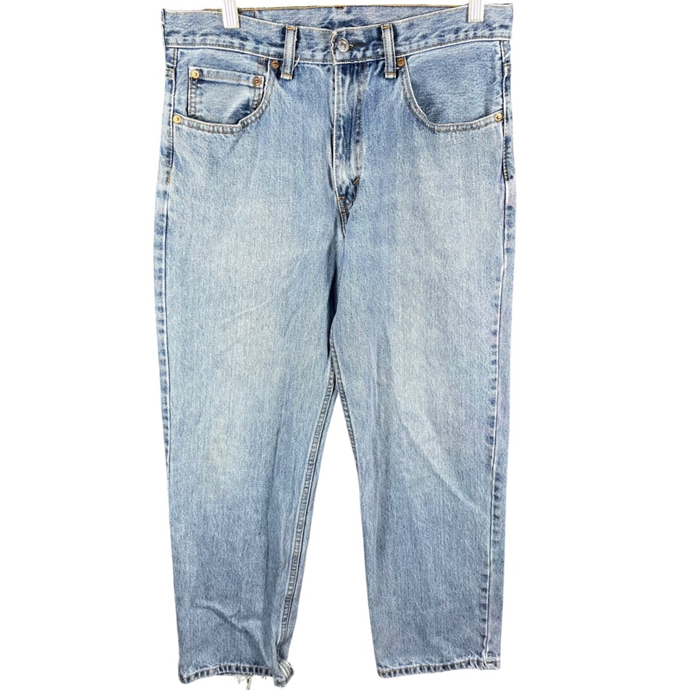 Levi's 550 Relaxed Fit Jeans Mens 31x29 Light Wash Blue Denim 00550-4891